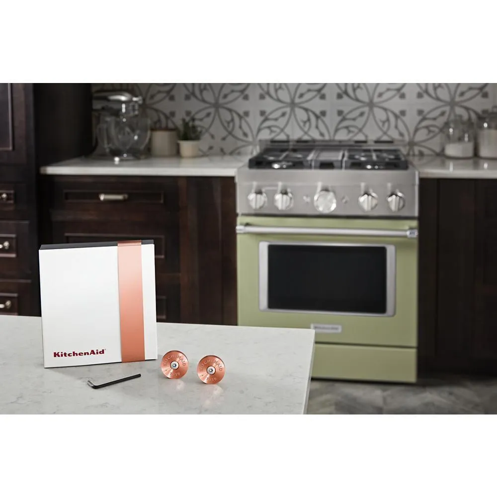 Amana W11368841CF Kitchenaid Commercial-Style Range Handle Medallion Kit