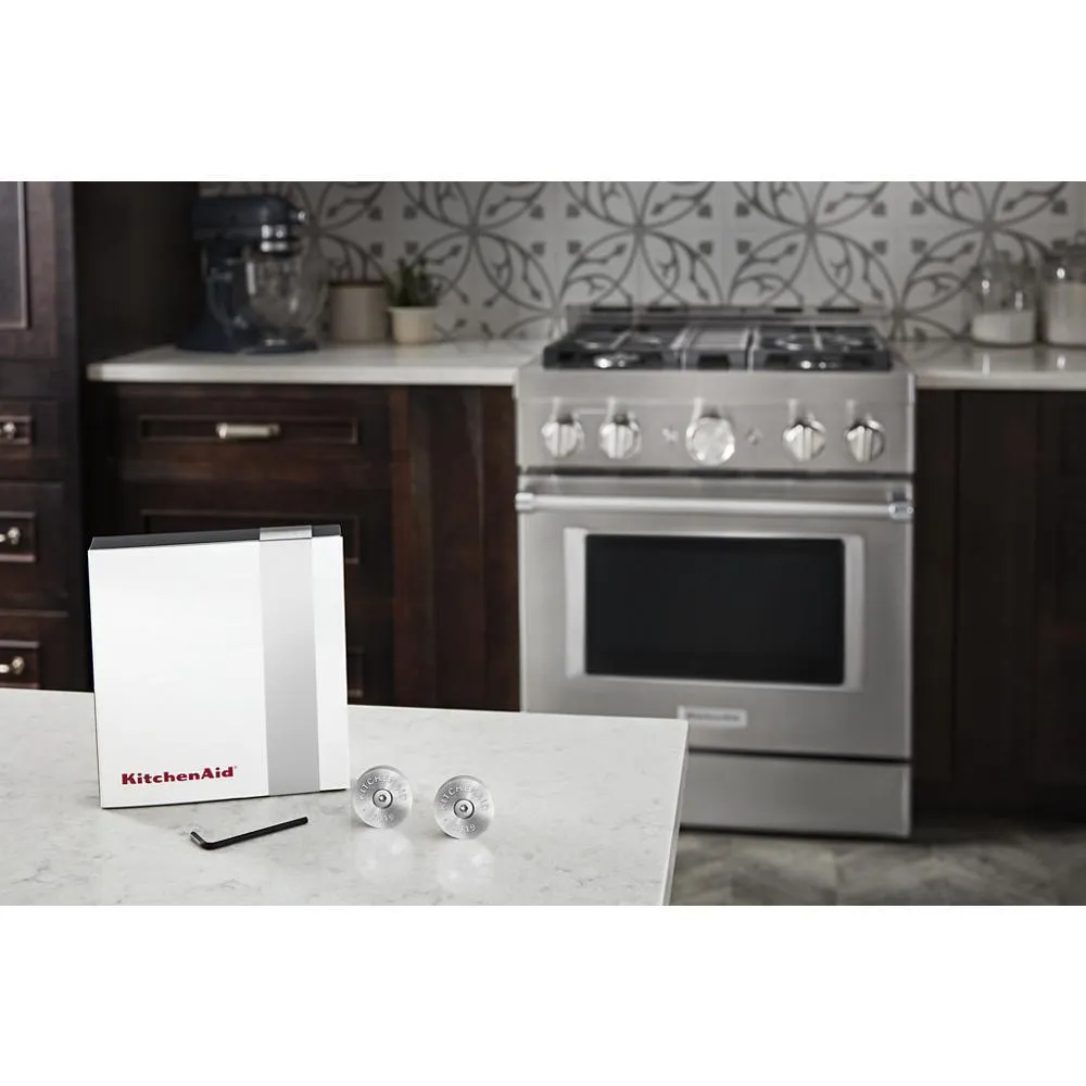 Amana W11368841SI Kitchenaid Commercial-Style Range Handle Medallion Kit