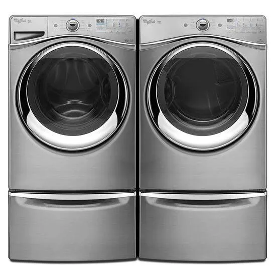 Amana XHPC155YC 15.5 Pedestal For Front Load Washer And Dryer With Storage - Chrome