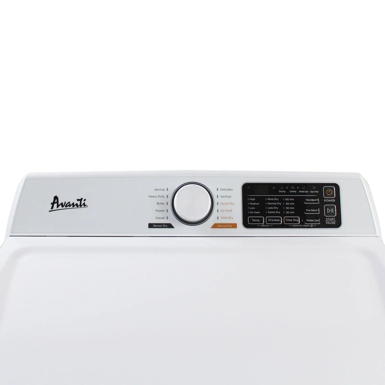Avanti SED70D0W Avanti Front Load Electric Clothes Dryer. 7.0 Cu. Ft. Capacity - White / 7.0 Cu. Ft.