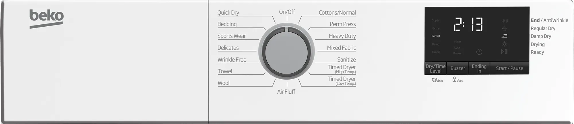 Beko BDV7200X2 24 Electric Air Vented Front Load Dryer