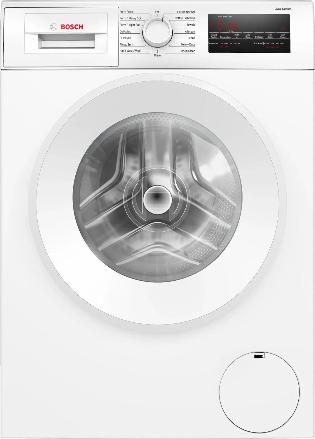 Bosch WGA14400UC 300 Series Compact Washer 1400 Rpm