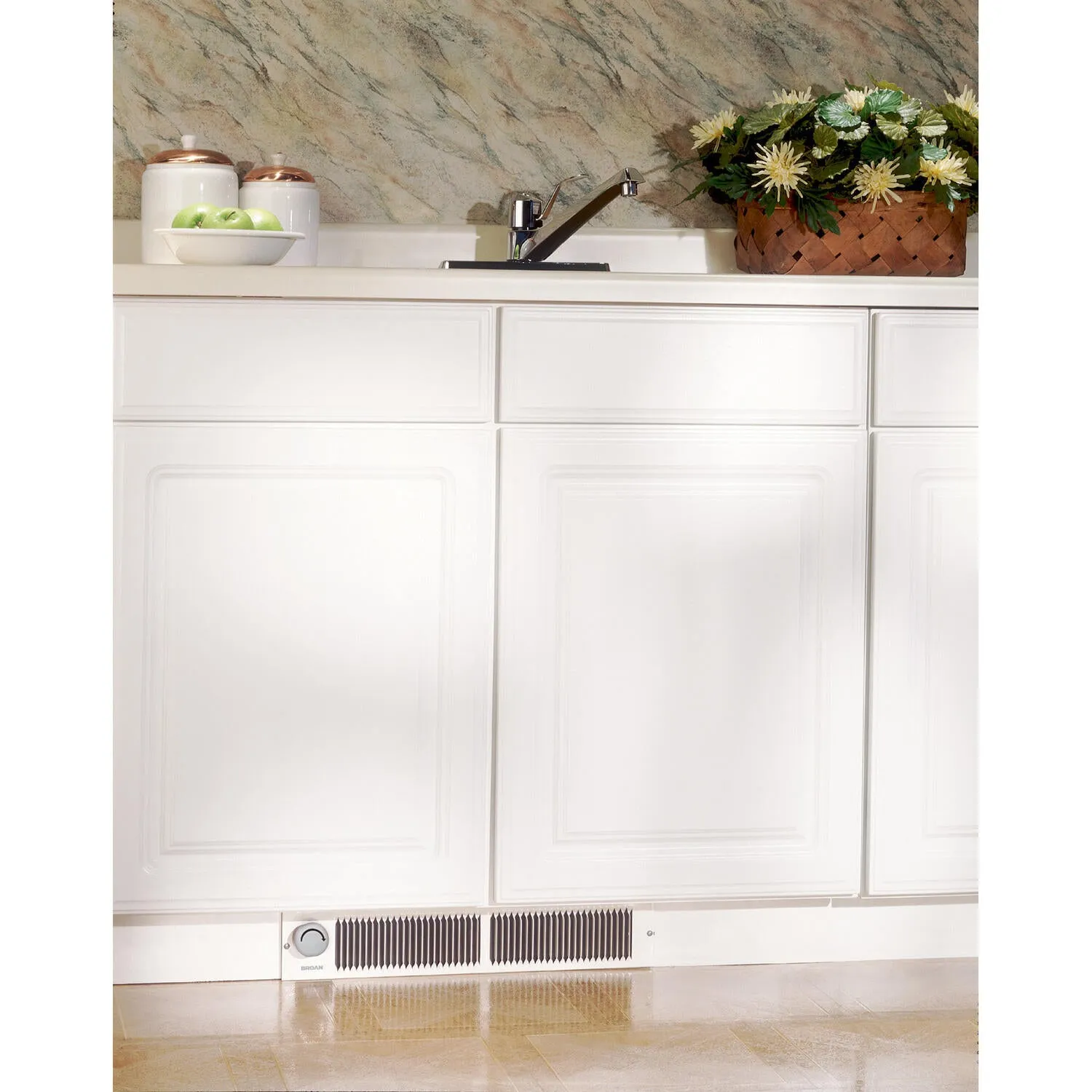 Broan 112 Broan Kickspace Heater W/ Built-In Thermostat. 1500W 240Vac. 750/1500W 120Vac
