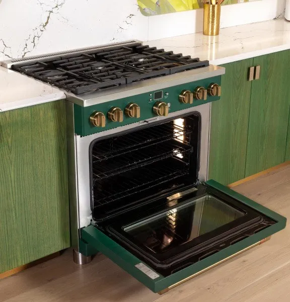 Caf C2Y366P5TG2 Caf 36 Smart Dual-Fuel Commercial-Style Range with 6 Burners (Natural Gas)