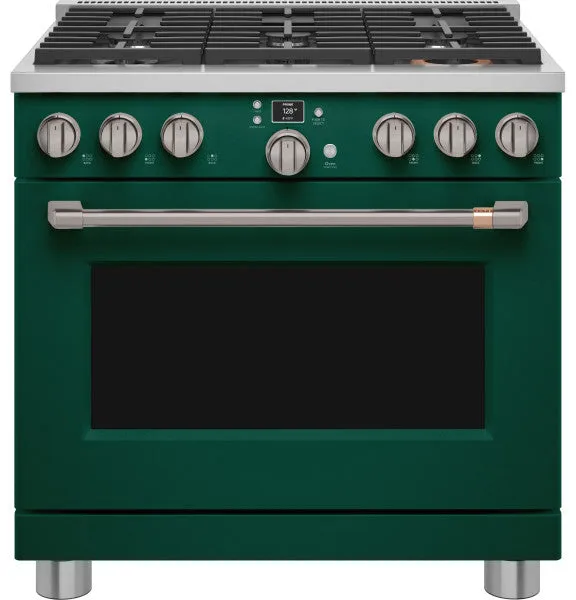Caf C2Y366P5TG2 Caf 36 Smart Dual-Fuel Commercial-Style Range with 6 Burners (Natural Gas)