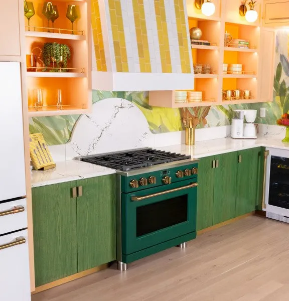 Caf C2Y366P5TG2 Caf 36 Smart Dual-Fuel Commercial-Style Range with 6 Burners (Natural Gas)