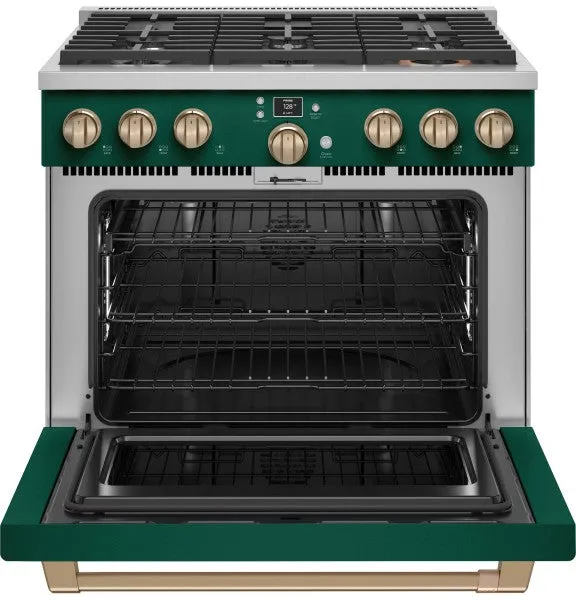 Caf C2Y366P5TG2 Caf 36 Smart Dual-Fuel Commercial-Style Range with 6 Burners (Natural Gas)