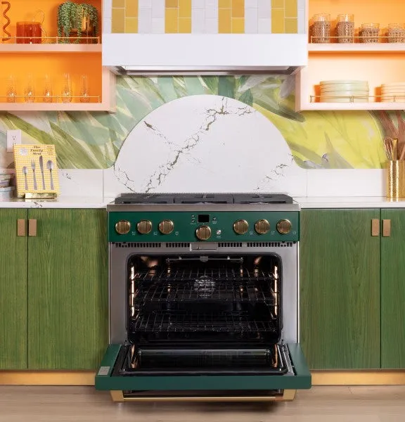 Caf C2Y366P5TG2 Caf 36 Smart Dual-Fuel Commercial-Style Range with 6 Burners (Natural Gas)
