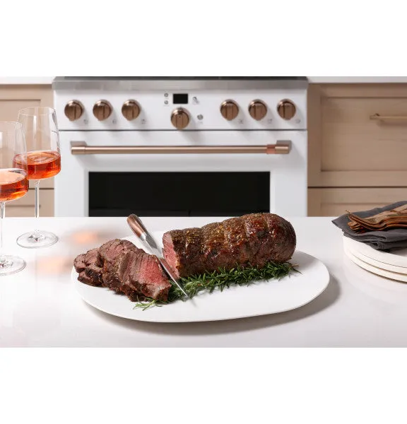 Caf C2Y366P5TG2 Caf 36 Smart Dual-Fuel Commercial-Style Range with 6 Burners (Natural Gas)