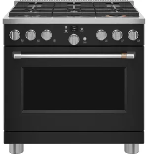 Cafe C2Y366P3TD1 Caf&#8482; 36 Smart Dual-Fuel Commercial-Style Range With 6 Burners (Natural Gas)