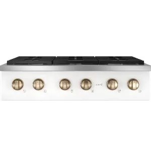 Cafe CGU366P4TW2 Caf&#8482; 36 Commercial-Style Gas Rangetop With 6 Burners (Natural Gas)