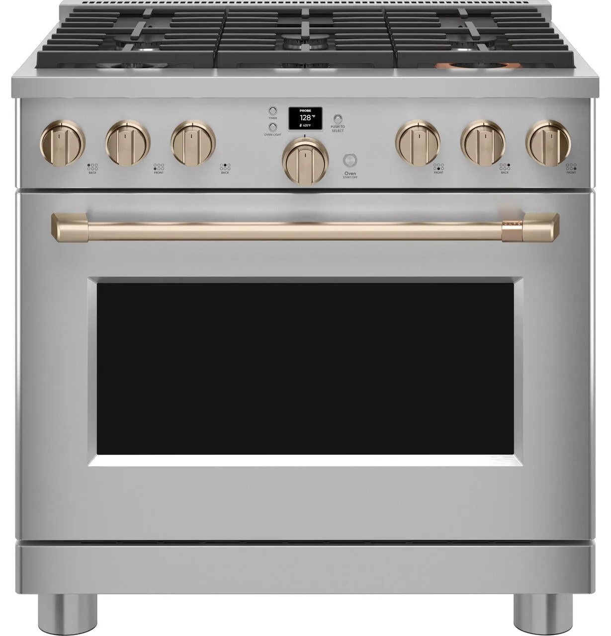 Cafe CGY366P2TS1 Caf&#8482; 36 Smart All-Gas Commercial-Style Range With 6 Burners (Natural Gas)
