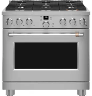 Cafe CGY366P2TS1 Caf&#8482; 36 Smart All-Gas Commercial-Style Range With 6 Burners (Natural Gas)