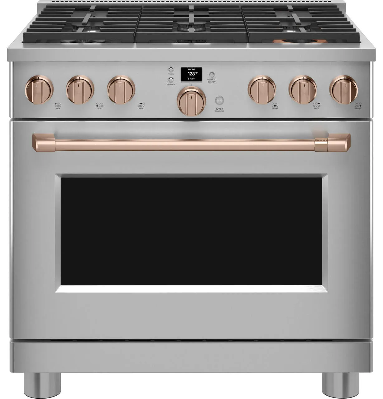 Cafe CGY366P2TS1 Caf&#8482; 36 Smart All-Gas Commercial-Style Range With 6 Burners (Natural Gas)