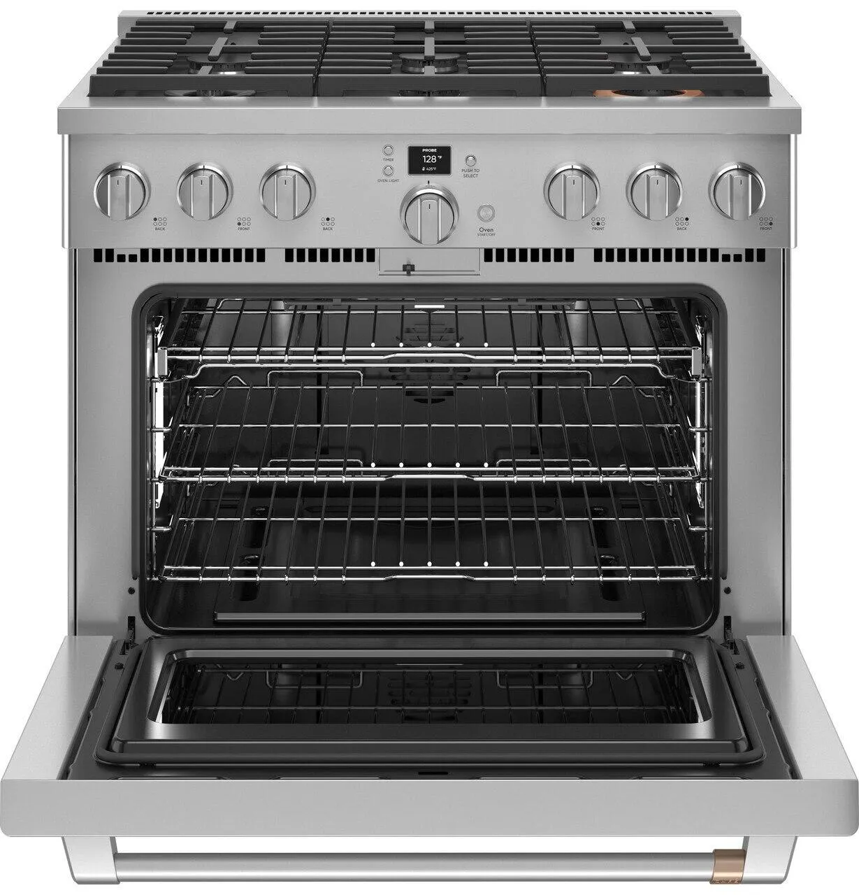 Cafe CGY366P2TS1 Caf&#8482; 36 Smart All-Gas Commercial-Style Range With 6 Burners (Natural Gas)