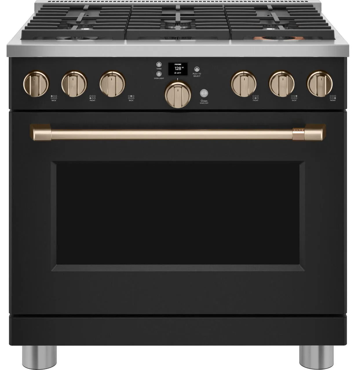 Cafe CGY366P3TD1 Caf&#8482; 36 Smart All-Gas Commercial-Style Range With 6 Burners (Natural Gas)