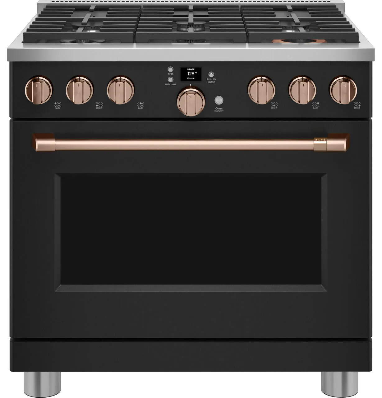 Cafe CGY366P3TD1 Caf&#8482; 36 Smart All-Gas Commercial-Style Range With 6 Burners (Natural Gas)