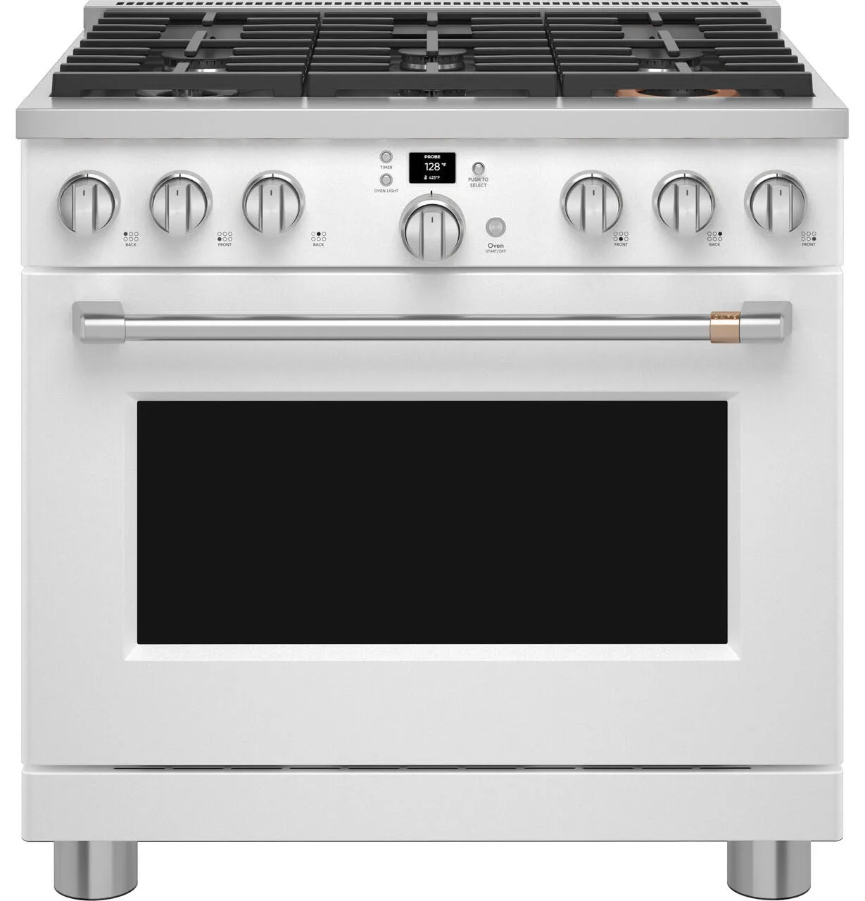 Cafe CGY366P4TW2 Caf&#8482; 36 Smart All-Gas Commercial-Style Range With 6 Burners (Natural Gas)