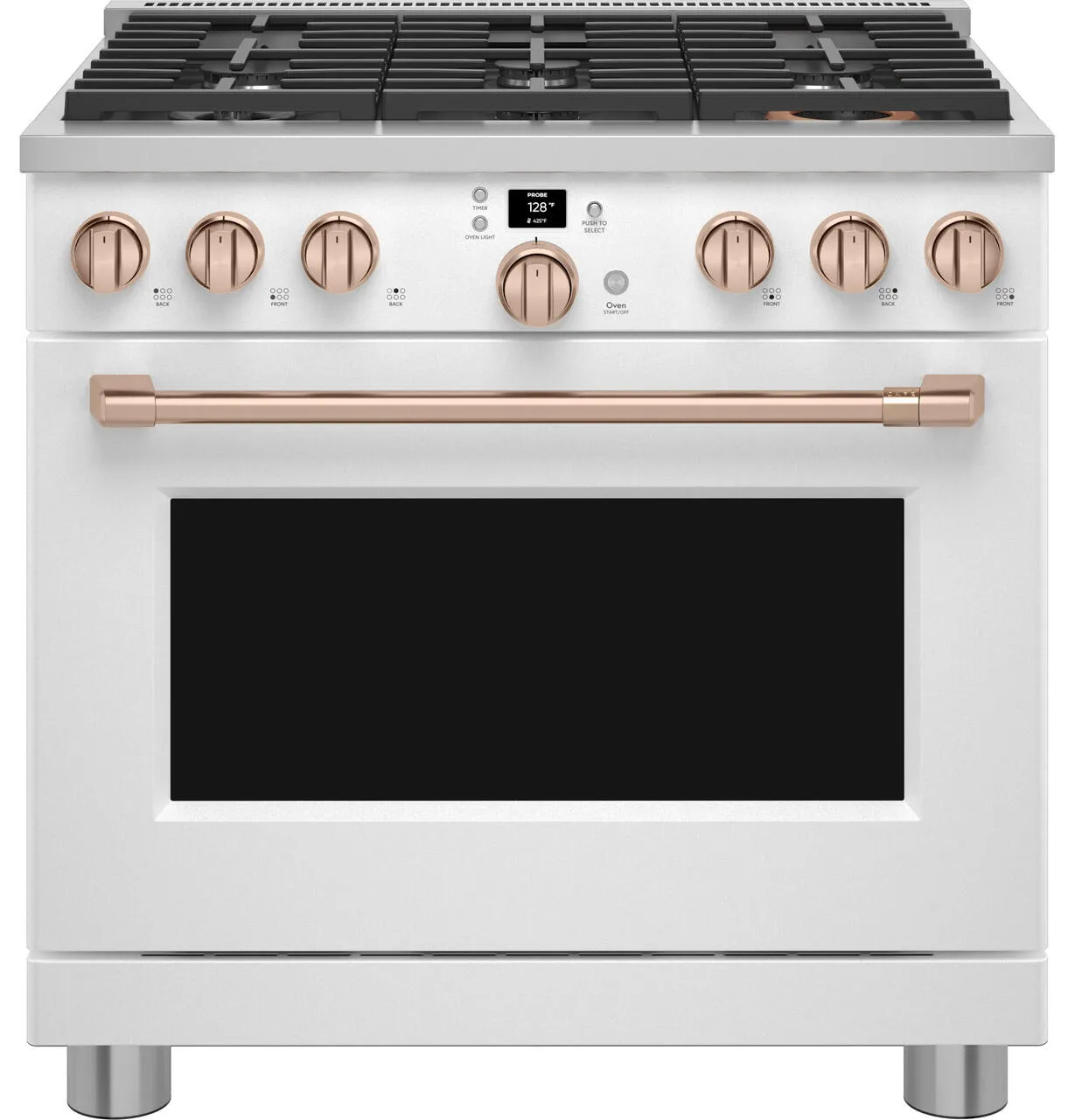 Cafe CGY366P4TW2 Caf&#8482; 36 Smart All-Gas Commercial-Style Range With 6 Burners (Natural Gas)