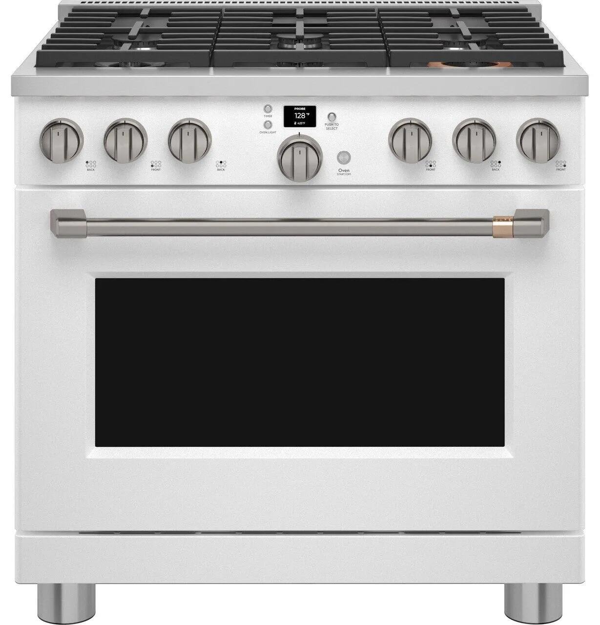 Cafe CGY366P4TW2 Caf&#8482; 36 Smart All-Gas Commercial-Style Range With 6 Burners (Natural Gas)