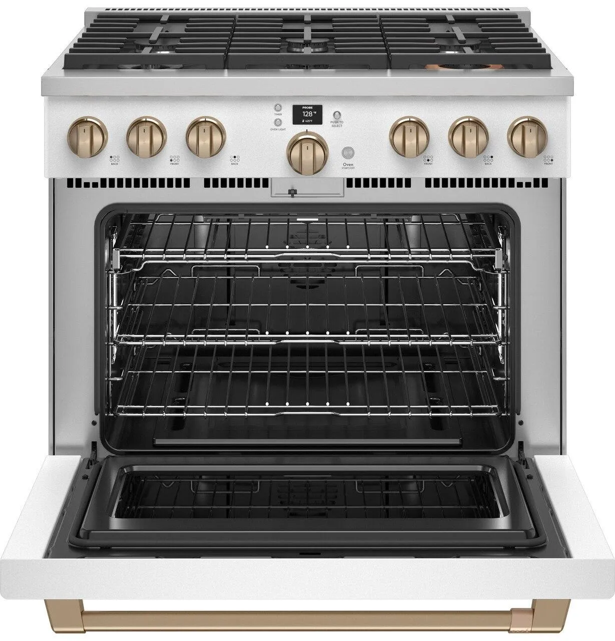 Cafe CGY366P4TW2 Caf&#8482; 36 Smart All-Gas Commercial-Style Range With 6 Burners (Natural Gas)