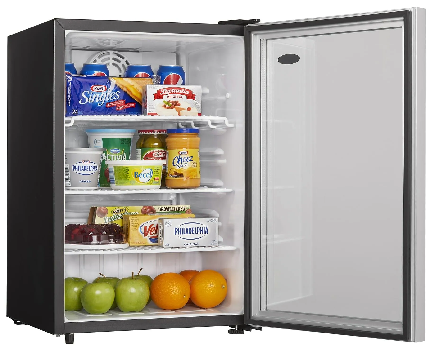 Danby DAG026A2BDB Danby 2.6 Cu. Ft. Compact Glass Door Fridge In Platinum