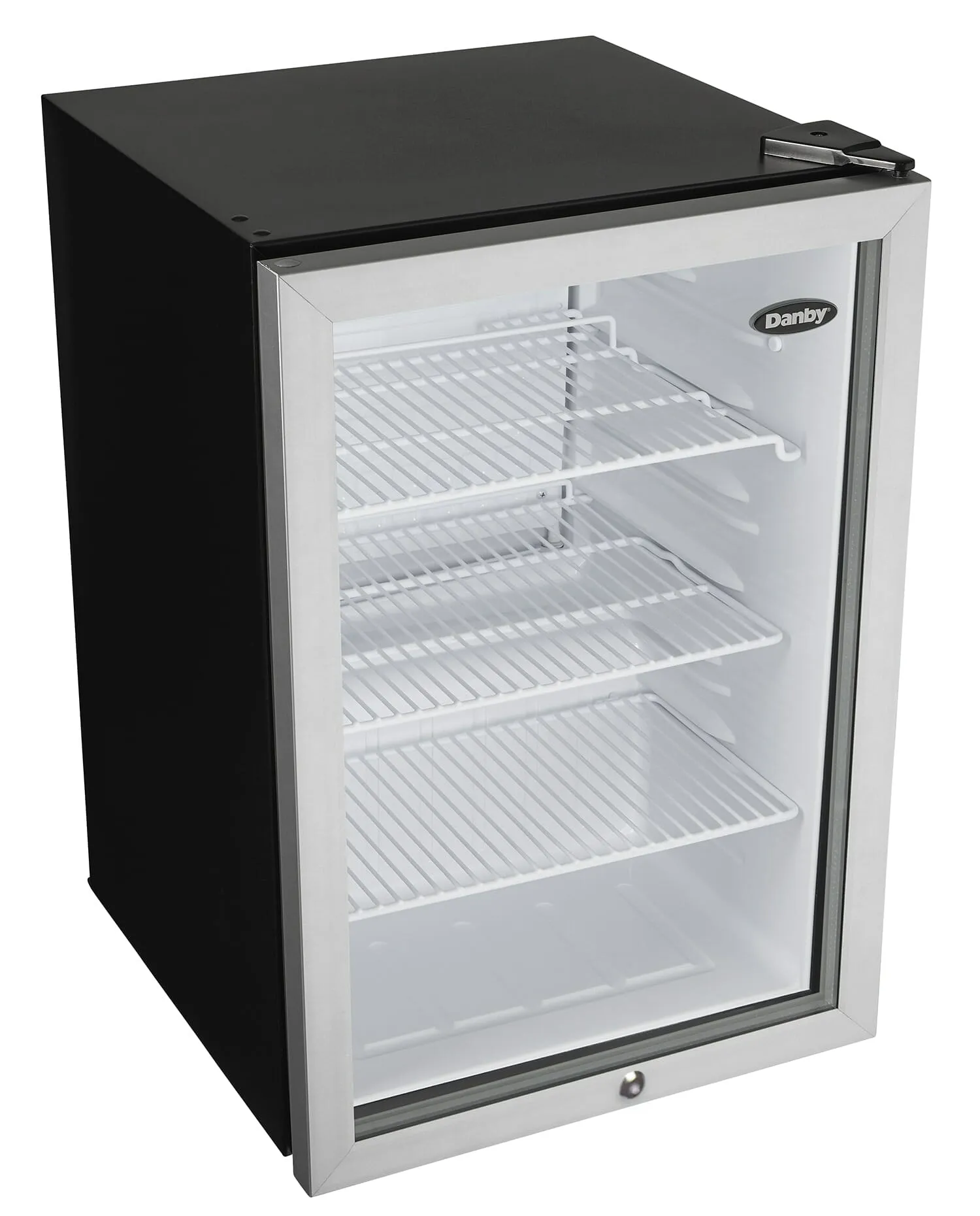 Danby DAG026A2BDB Danby 2.6 Cu. Ft. Compact Glass Door Fridge In Platinum