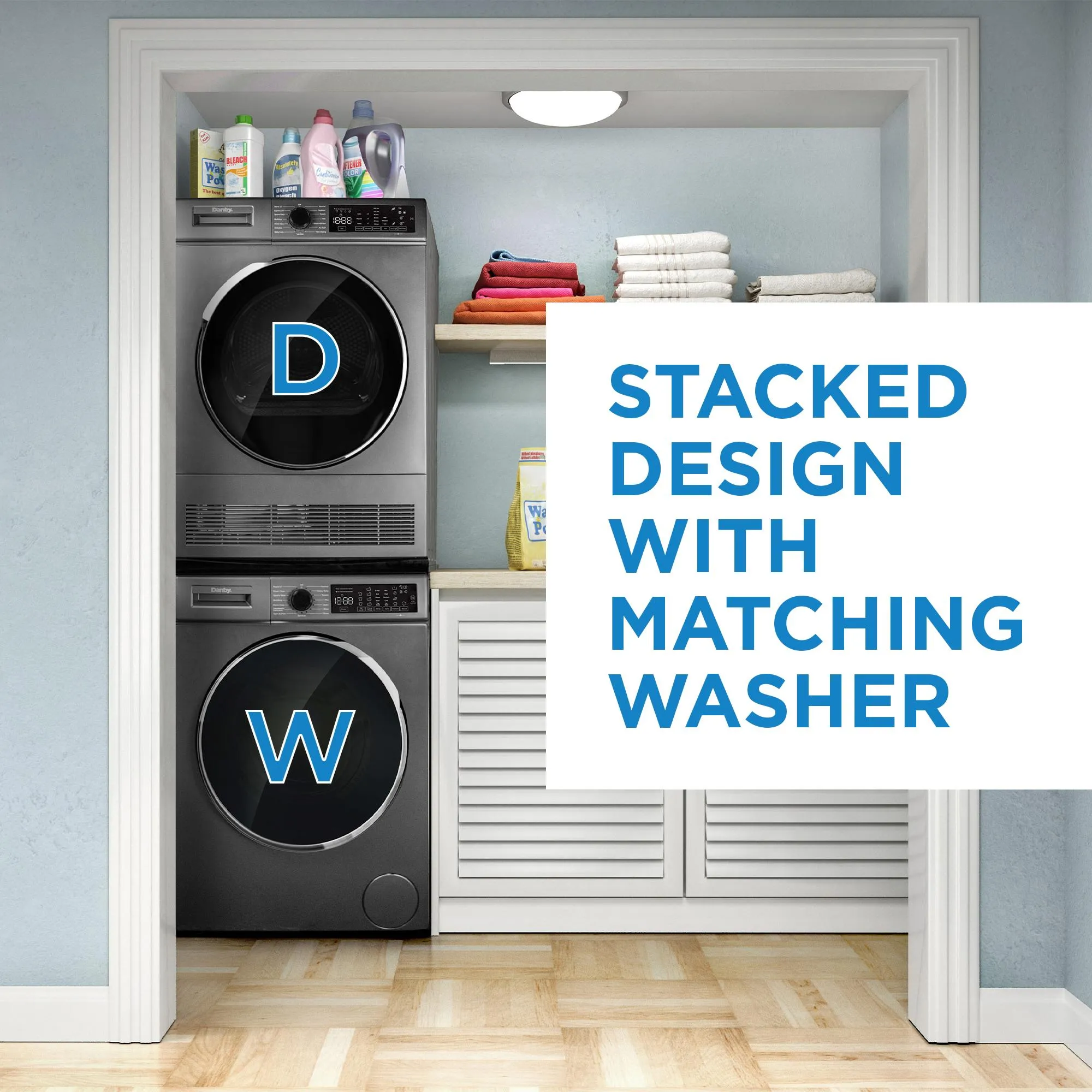Danby DWM022D1DSDB Danby 2.2 Cu. Ft. 24 Front Load Washing Machine