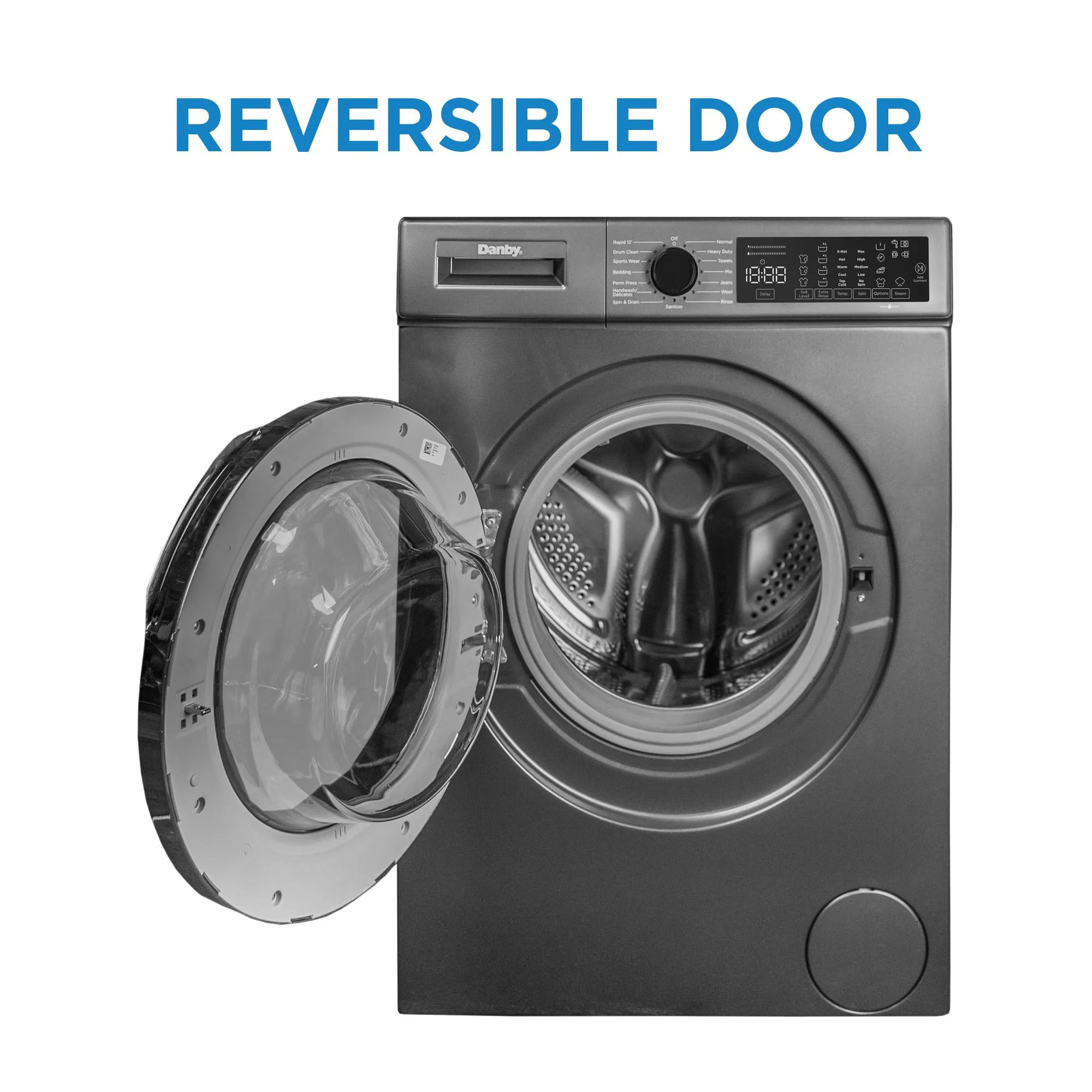 Danby DWM022D1DSDB Danby 2.2 Cu. Ft. 24 Front Load Washing Machine