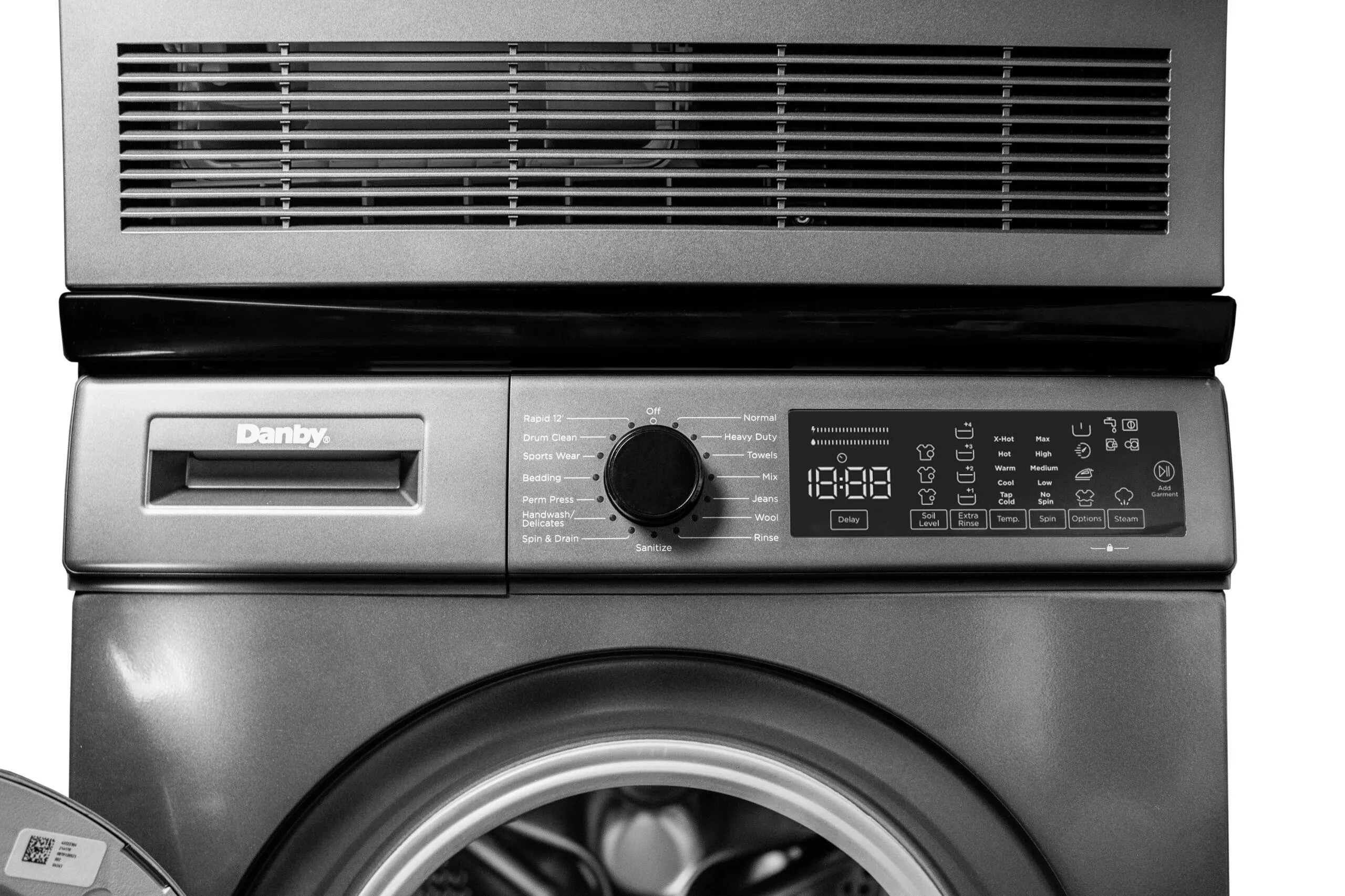 Danby DWM022D1DSDB Danby 2.2 Cu. Ft. 24 Front Load Washing Machine