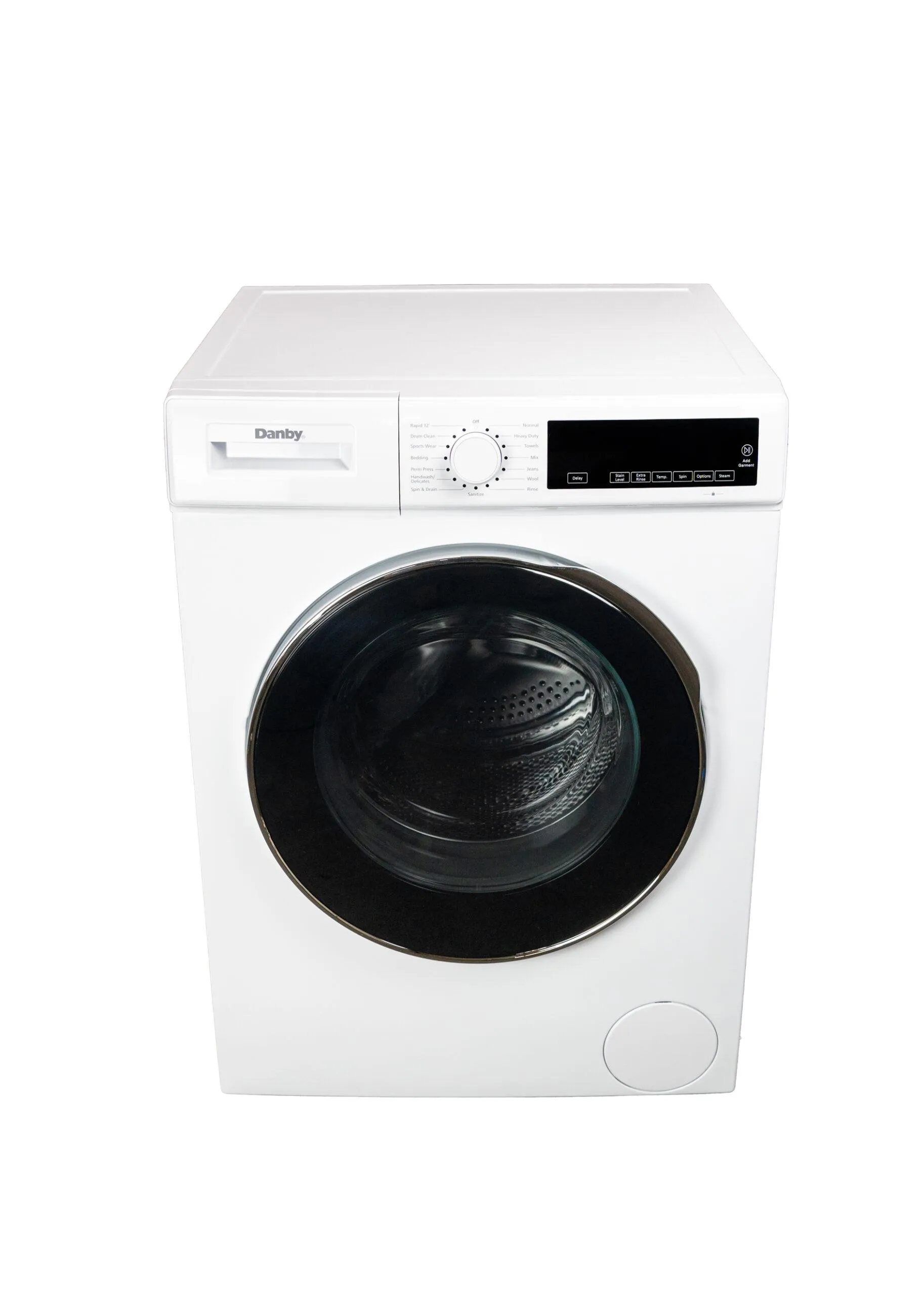 Danby DWM022D3WDB Danby 24-Inch. 2.2 Cu Ft. Stackable Front Load Washer With Steam In White