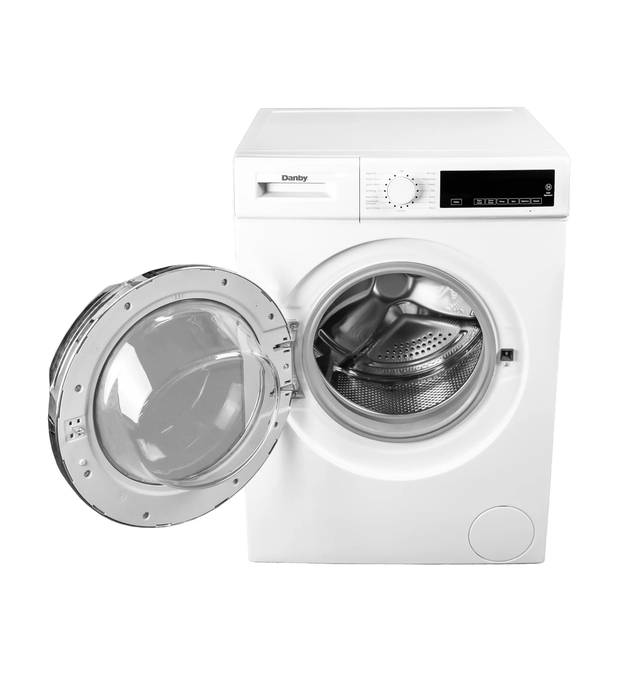 Danby DWM022D3WDB Danby 24-Inch. 2.2 Cu Ft. Stackable Front Load Washer With Steam In White