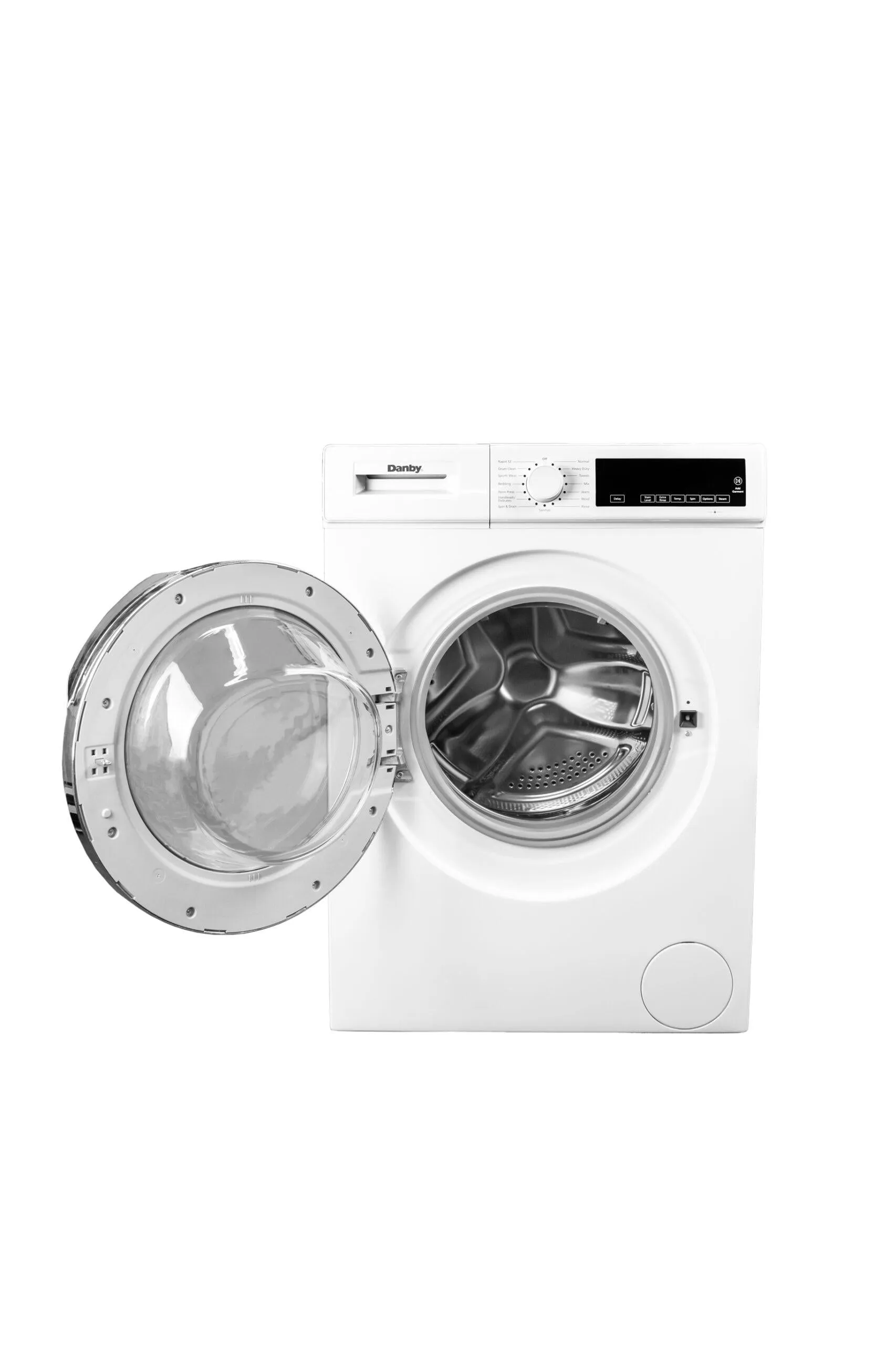 Danby DWM022D3WDB Danby 24-Inch. 2.2 Cu Ft. Stackable Front Load Washer With Steam In White