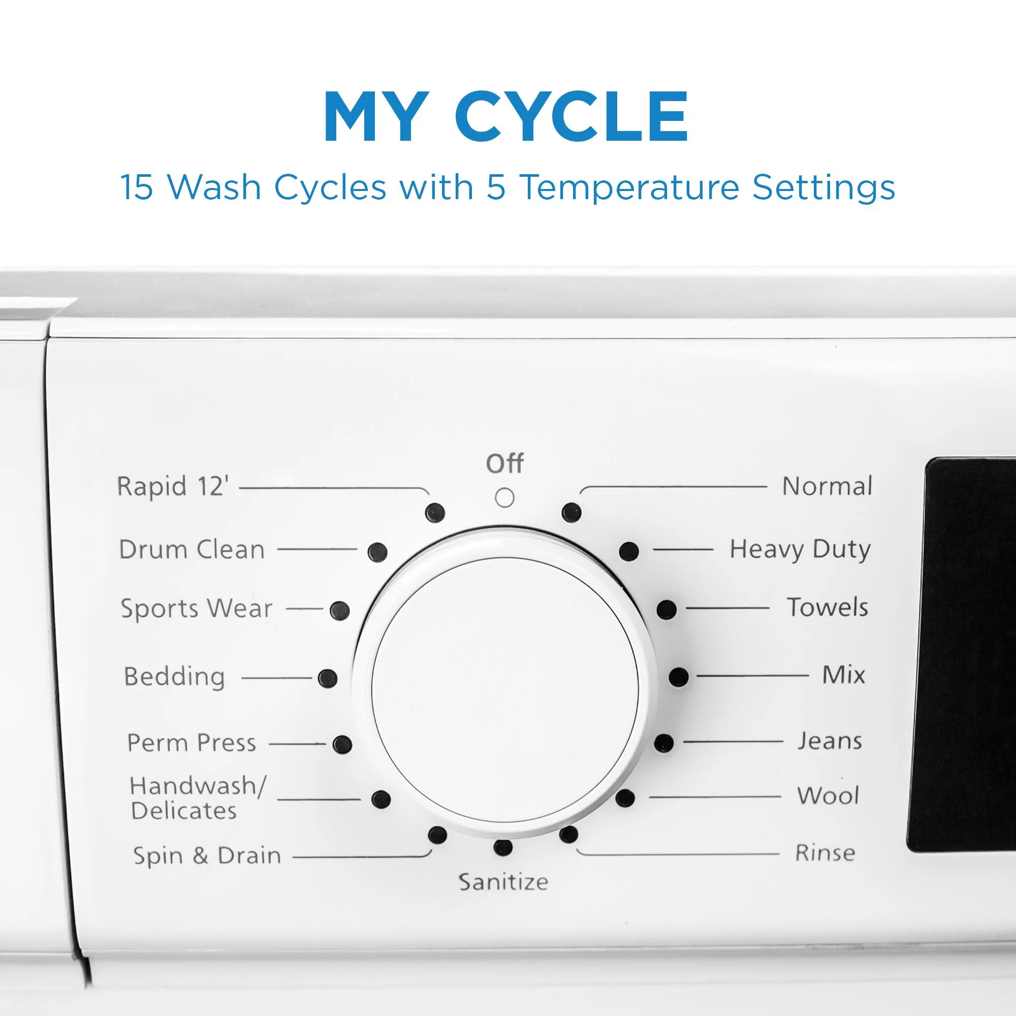 Danby DWM022D3WDB Danby 24-Inch. 2.2 Cu Ft. Stackable Front Load Washer With Steam In White