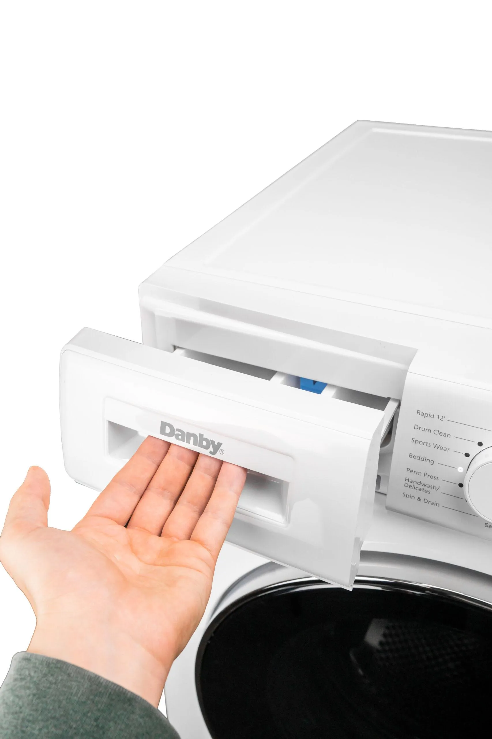 Danby DWM022D3WDB Danby 24-Inch. 2.2 Cu Ft. Stackable Front Load Washer With Steam In White
