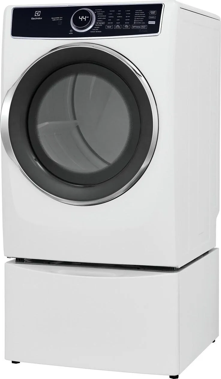 Electrolux ELFE7637BW Electrolux Front Load Perfect Steam&#8482; Electric Dryer With Balanced Dry&#8482; And Instant Refresh &#8482; 8.0 Cu. Ft.