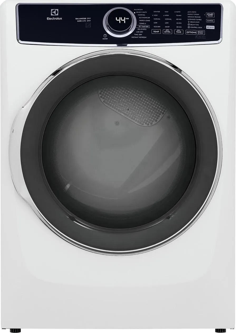 Electrolux ELFE7637BW Electrolux Front Load Perfect Steam&#8482; Electric Dryer With Balanced Dry&#8482; And Instant Refresh &#8482; 8.0 Cu. Ft.