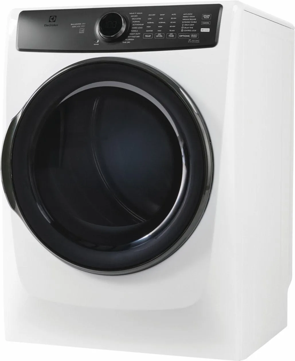 Electrolux ELFE7738AW Electrolux Front Load Perfect Steam&#8482; Electric Dryer With Balanced Dry&#8482; And Instant Refresh - 8.0 Cu. Ft.