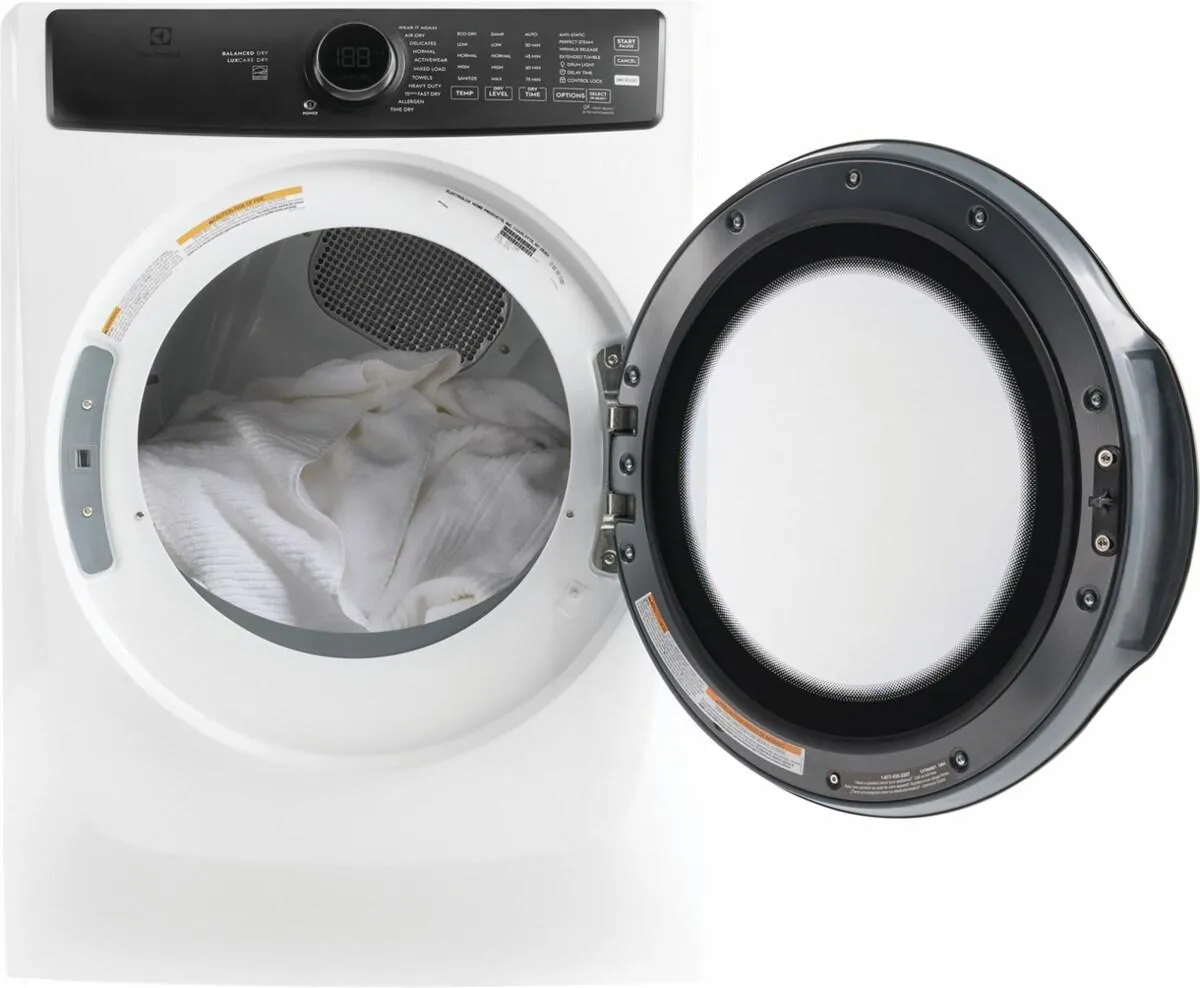 Electrolux ELFE7738AW Electrolux Front Load Perfect Steam&#8482; Electric Dryer With Balanced Dry&#8482; And Instant Refresh - 8.0 Cu. Ft.