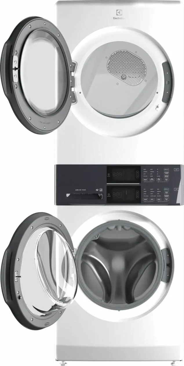Electrolux ELTE7300AW Electrolux Laundry Tower&#8482; Single Unit Front Load 4.4 Cu. Ft. Washer & 8 Cu. Ft. Electric Dryer