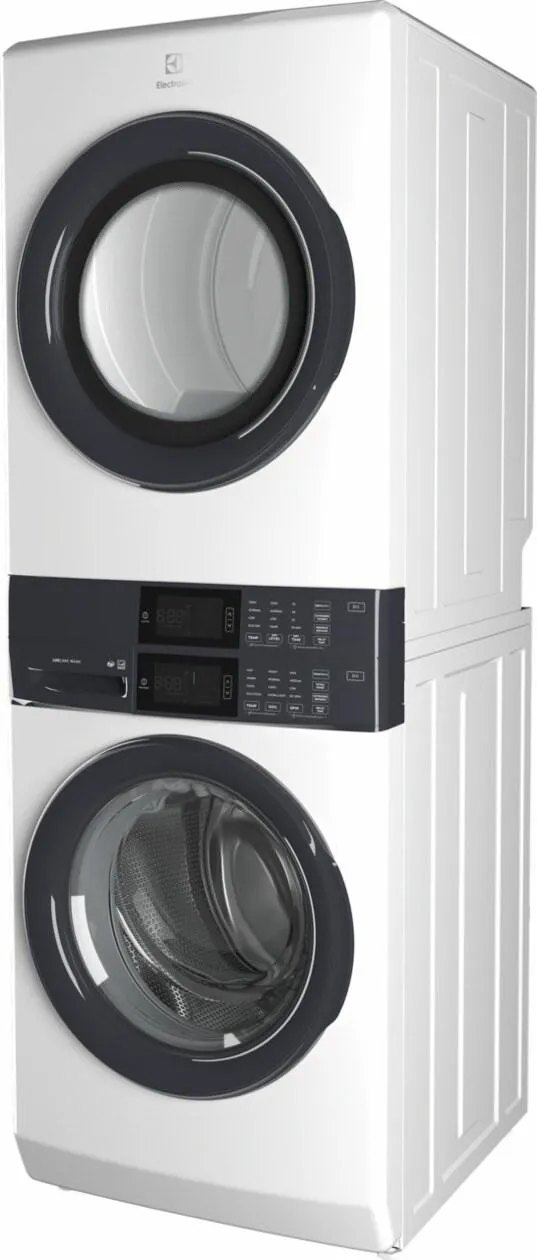 Electrolux ELTE7300AW Electrolux Laundry Tower&#8482; Single Unit Front Load 4.4 Cu. Ft. Washer & 8 Cu. Ft. Electric Dryer