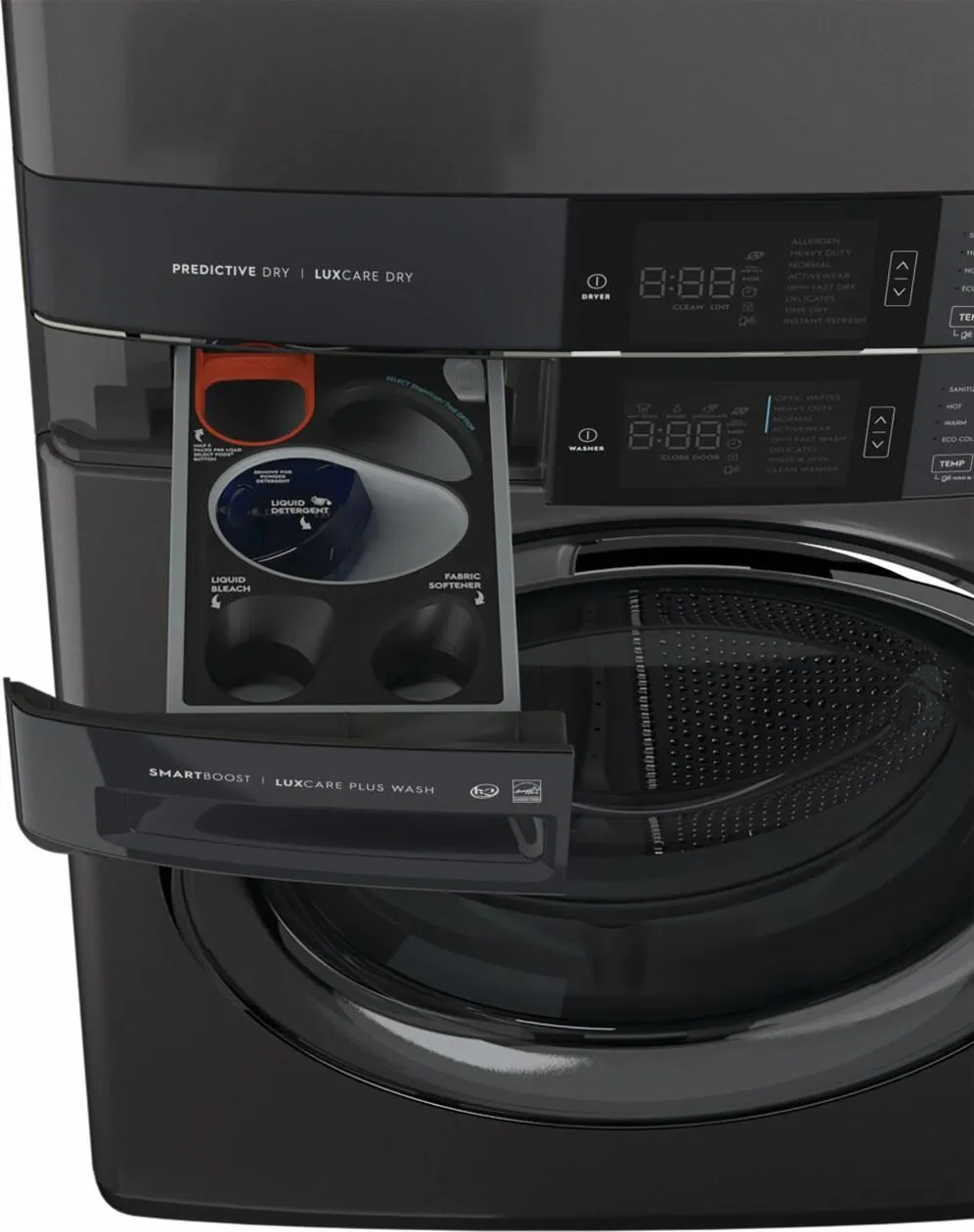 Electrolux ELTE7600AT Electrolux Laundry Tower&#8482; Single Unit Front Load 4.5 Cu. Ft. Washer & 8 Cu. Ft. Electric Dryer