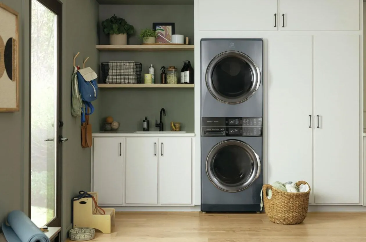 Electrolux ELTE7600AT Electrolux Laundry Tower&#8482; Single Unit Front Load 4.5 Cu. Ft. Washer & 8 Cu. Ft. Electric Dryer