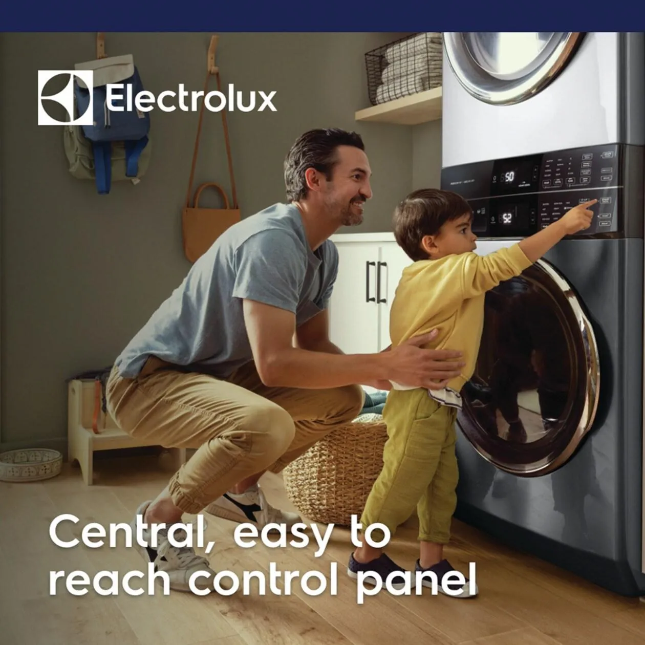 Electrolux ELTE7600AT Electrolux Laundry Tower&#8482; Single Unit Front Load 4.5 Cu. Ft. Washer & 8 Cu. Ft. Electric Dryer