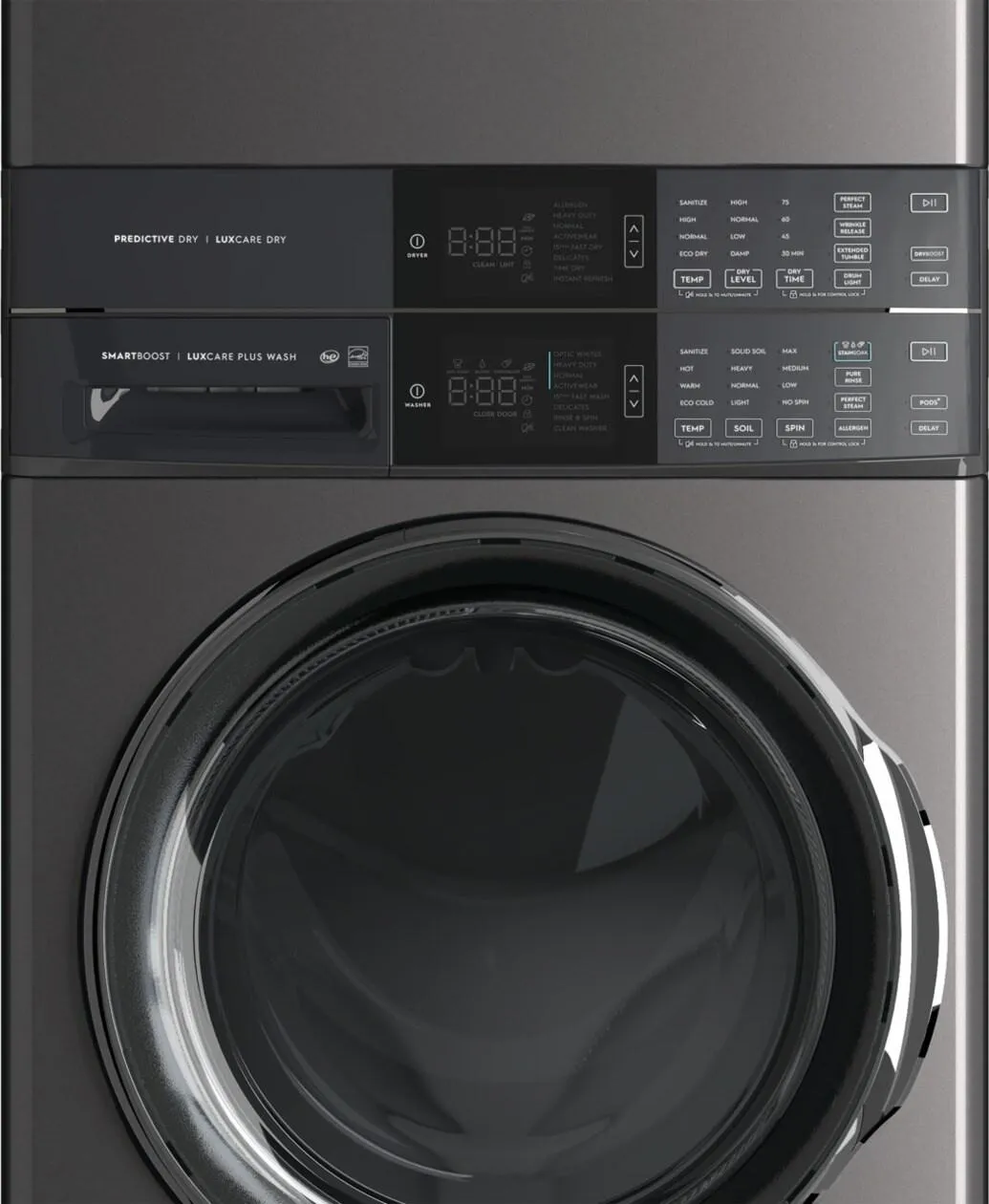 Electrolux ELTE7600AT Electrolux Laundry Tower&#8482; Single Unit Front Load 4.5 Cu. Ft. Washer & 8 Cu. Ft. Electric Dryer