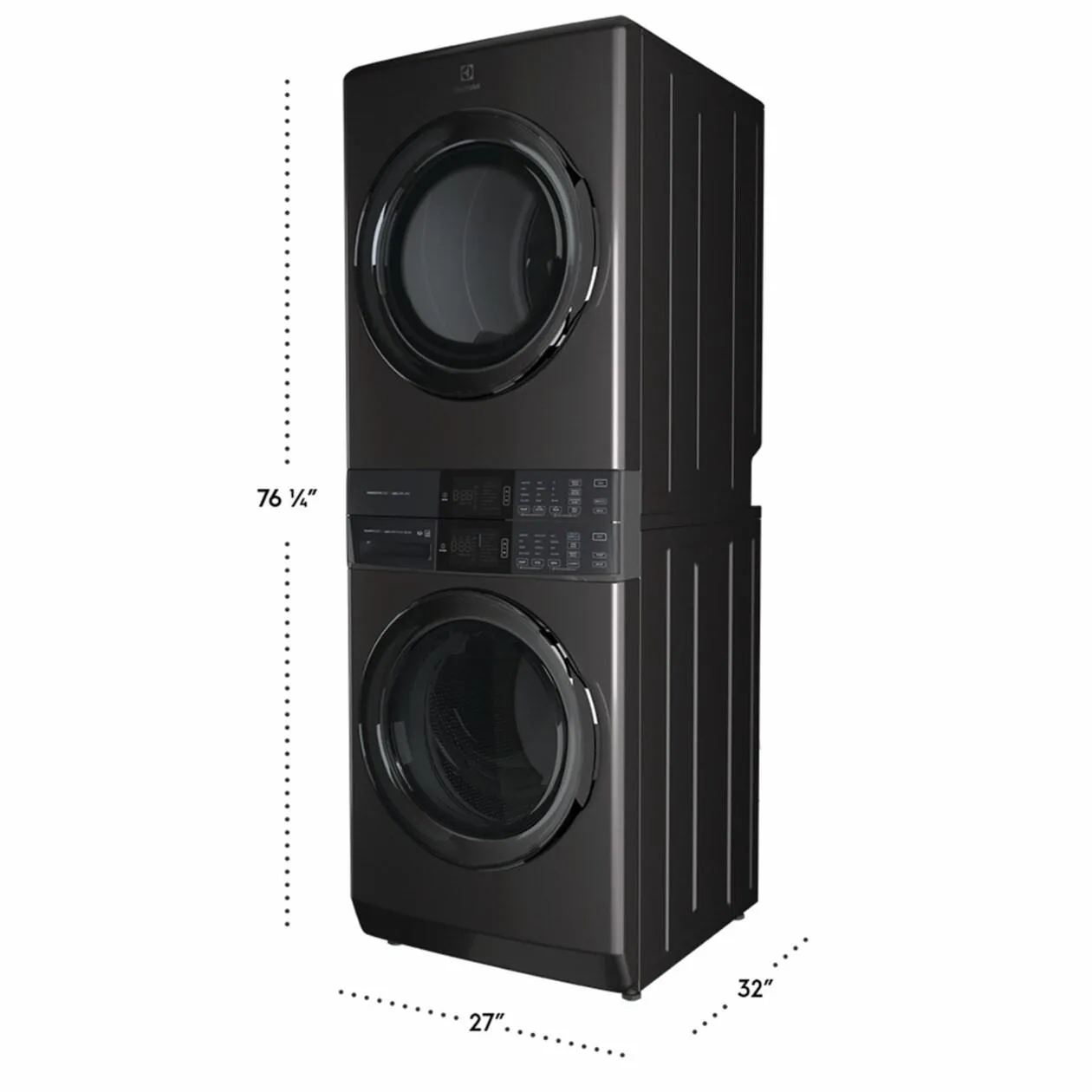 Electrolux ELTE7600AT Electrolux Laundry Tower&#8482; Single Unit Front Load 4.5 Cu. Ft. Washer & 8 Cu. Ft. Electric Dryer
