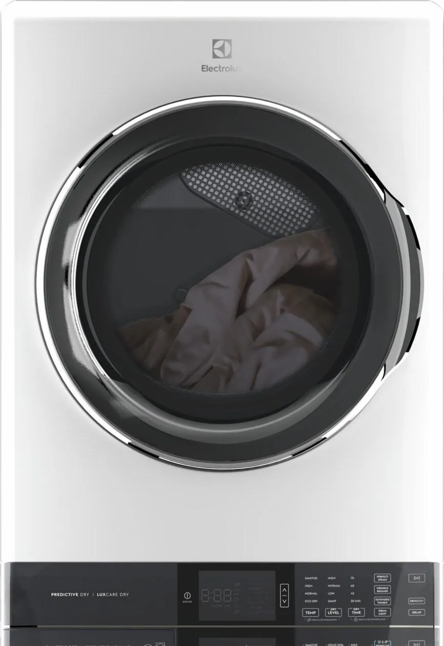 Electrolux ELTE7600AW Electrolux Laundry Tower&#8482; Single Unit Front Load 4.5 Cu. Ft. Washer & 8 Cu. Ft. Electric Dryer