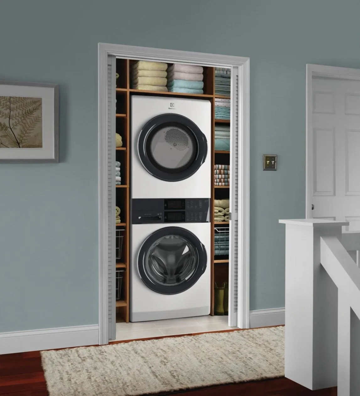 Electrolux ELTG7300AW Electrolux Laundry Tower&#8482; Single Unit Front Load 4.4 Cu. Ft. Washer & 8 Cu. Ft. Gas Dryer