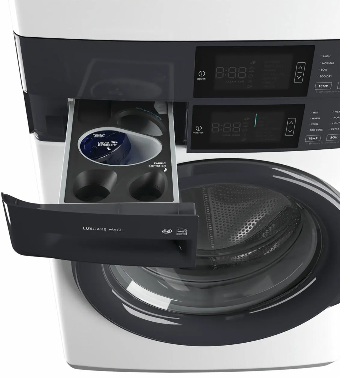 Electrolux ELTG7300AW Electrolux Laundry Tower&#8482; Single Unit Front Load 4.4 Cu. Ft. Washer & 8 Cu. Ft. Gas Dryer