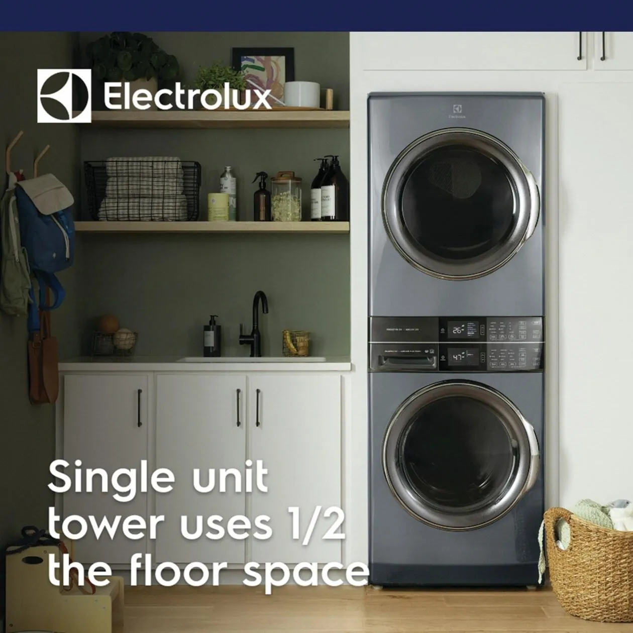 Electrolux ELTG7600AT Electrolux Laundry Tower&#8482; Single Unit Front Load 4.5 Cu. Ft. Washer & 8 Cu. Ft. Gas Dryer